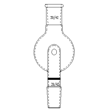A238250,防濺球,具砂板,上磨口:29/42,下磨口:29/42,250ml