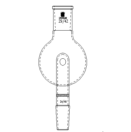 A244250,防濺球,具孔玻板,上磨口:24/40,下磨口:24/40,250ml