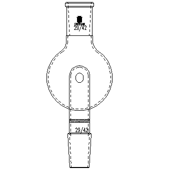 A248250,防濺球,具孔玻板,上磨口:29/42,下磨口:29/42,250ml
