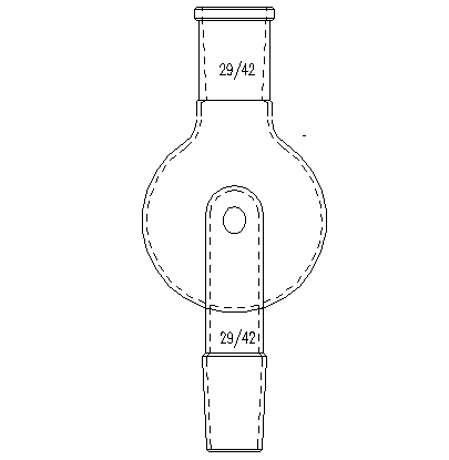 A282250,防濺球,上磨口:29/42,下磨口:24/40,250ml