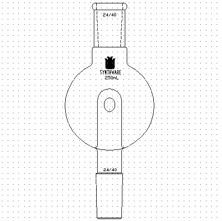 A284250,防濺球,上磨口:24/40,下磨口:24/40,250ml