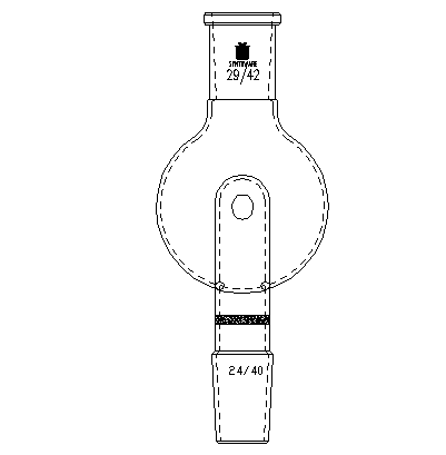 A462250,具砂板板改造的防濺球,29/42-24/40,250ml