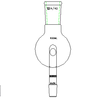 A462414,具砂板改造的防濺球,24/40-14/20,100ml