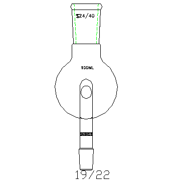 A462419,具砂板改造的防濺球,24/40-19/22,100ml