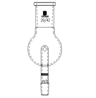 A462914,具砂板改造的防濺球,29/42-14/20,100ml