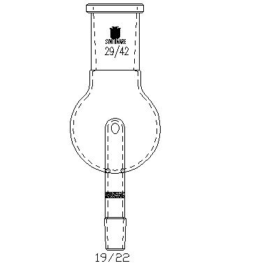 A462919,具砂板改造的防濺球,29/42-19/22,100ml