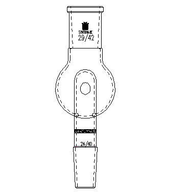 A462924,具砂板改造的防濺球,29/42-24/40,100ml