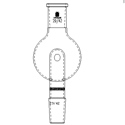 A468250,具砂板改造的防濺球,29/42-29/42,250ml