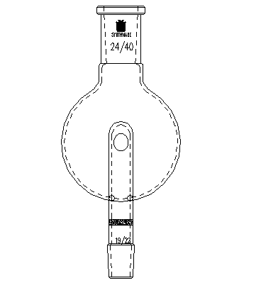 A469250,具砂板改造的防濺球,24/40-19/22,250ml