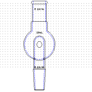 A602424,防濺球,具回流孔,上磨口:24/40,下磨口:24/40,100ml