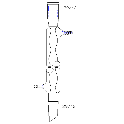 C255200,球型冷凝器,29/42,有效長度:200mm,φ10mm小咀