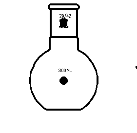 F128300,平底燒瓶,磨口:29/42,300ml