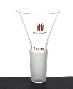 F182475,三角漏斗,具磨口,75mm,磨口:24/40