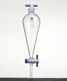 F471010,分液漏斗,上磨口:14/20四氟口塞,2mm四氟節(jié)門塞,10ml