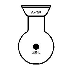 F527050 球磨口單口圓底球瓶 容量(mL)50 磨口35/20