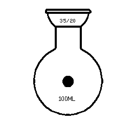 F527100 球磨口單口圓底球瓶 容量(mL)100 磨口35/20