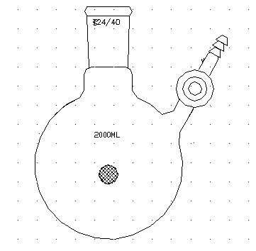 F53242L,反應(yīng)瓶,玻璃節(jié)門,24/40,2000ml