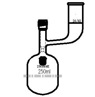 F764250,溶劑儲存瓶,具內(nèi)磨口,24/40,250ml,4mm高真空閥,管外徑*長度60mm*140mm