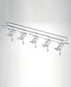 M260003,雙排管真空氣體分配器，實心玻璃節(jié)門,3,300mm,3小咀,左右前左后