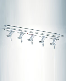 M290003 雙排管真空氣體分配器（實心節(jié)門塞）m29 節(jié)門組數(shù)3 總長度(mm)300