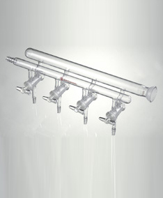 M340004S 雙排管真空氣體分配器（實心節(jié)門塞） 節(jié)門組數(shù)4 小咀外徑(mm)10 節(jié)門實心