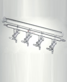 M350004S 雙排管真空氣體分配器（實心節(jié)門塞） 節(jié)門組數(shù)4 小咀外徑(mm)10 節(jié)門實心