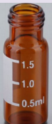 V332002,螺紋口棕色樣品瓶帶書寫簽 2ml 100個/包 11.6*32mm