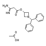 1-二苯甲基-3-氮雜環(huán)丁烷基脒基乙酸酯單乙酸鹽