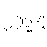 1-(2-甲氧基乙基)-2-氧代吡咯烷-4-甲脒鹽酸鹽