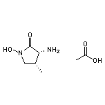 (3R,4R)-1-羥基-3-氨基-4-甲基-2-吡咯烷酮醋酸鹽