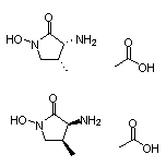 順式-1-羥基-3-氨基-4-甲基-2-吡咯烷酮醋酸鹽