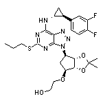 2-[[(3aR,4S,6R,6aS)-2,2-二甲基-6-[5-(丙基硫基)-7-[[(1R,2S)-2-(3,4-二氟苯基)環(huán)丙基]氨基]-3H-[1,2,3]三唑并[4,5-d]嘧啶-3-基]四氫-3aH-環(huán)戊并[d][1,3]二噁茂-4-基]氧基]乙醇
