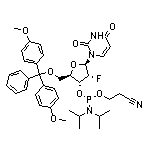 2'-脫氧-2'-氟-5'-O-(4,4'-二甲氧基三苯甲基)尿苷-3'-(2-氰基乙基-N,N-二異丙基)亞磷酰胺