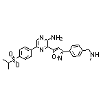 2-氨基-3-[3-[4-[(甲氨基)甲基]苯基]-5-異噁唑基]-5-[4-(異丙基磺?；?苯基]吡嗪