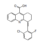 4-(2-氯-6-氟亞芐基)-1,2,3,4-四氫吖啶-9-甲酸