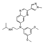 N1-(3,5-二甲氧基苯基)-N2-異丙基-N1-[3-(1-甲基-4-吡唑基)-6-喹喔啉基]-1,2-乙二胺