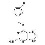 2-氨基-6-[(4-溴-2-噻吩基)甲氧基]-9H-嘌呤