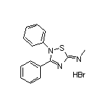 (Z)-N-(2,3-二苯基-1,2,4-噻二唑-5(2H)-亞基)甲胺氫溴酸鹽