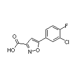 5-(3-氯-4-氟苯基)異噁唑-3-甲酸