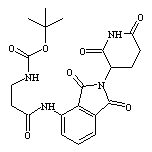 3-(Boc-氨基)-N-[2-(2,6-二氧代-3-哌啶基)-1,3-二氧代-4-異吲哚啉基]丙酰胺