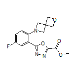 5-[5-氟-2-(2-氧雜-6-氮雜螺[3.3]庚烷-6-基)苯基]-1,3,4-噁二唑-2-甲酸甲酯