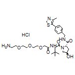 (2S,4R)-1-[(S)-14-氨基-2-(叔丁基)-4-氧代-6,9,12-三氧雜-3-氮雜十四碳-1-酰基]-4-羥基-N-[4-(4-甲基噻唑-5-基)芐基]吡咯烷-2-甲酰胺鹽酸鹽