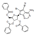 (2R,3R,4R,5R)-二苯甲酸[2-(4-氨基-6-溴-5-氰基-7H-吡咯并[2,3-d]嘧啶-7-基)-5-[(苯甲酰基氧基)甲基]四氫呋喃-3,4-二基酯