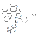 三氟甲磺酸(2-二環(huán)己基膦-3,6-二甲氧基-2’,4’,6’-三異丙基-1,1’-聯(lián)苯)(η3-?2-?丙烯-?1-?基)鈀(II)