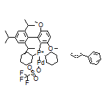 三氟甲磺酸(2-二環(huán)己基膦-3,6-二甲氧基-2’,4’,6’-三異丙基-1,1’-聯(lián)苯)[(1,2,3-η)-1-苯基-2-丙烯-1-基]鈀(II)