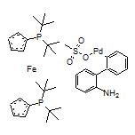 甲磺酸-1,1’-雙(二叔丁基膦基)二茂鐵(2’-氨基-1,1’-聯(lián)苯-2-基)鈀(II)